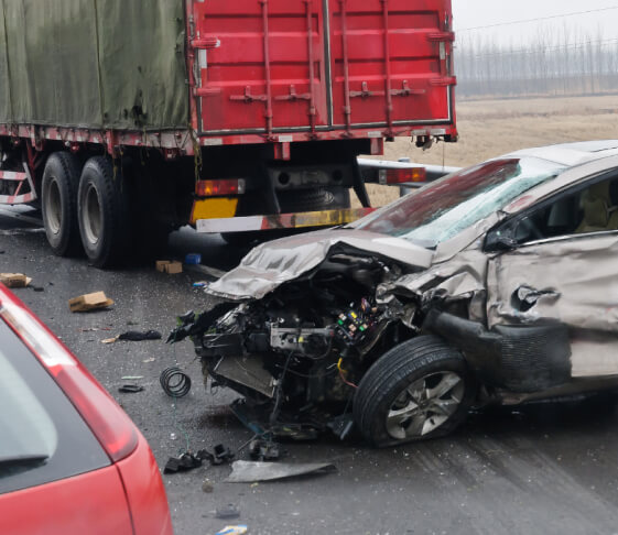 Car and Truck Accident