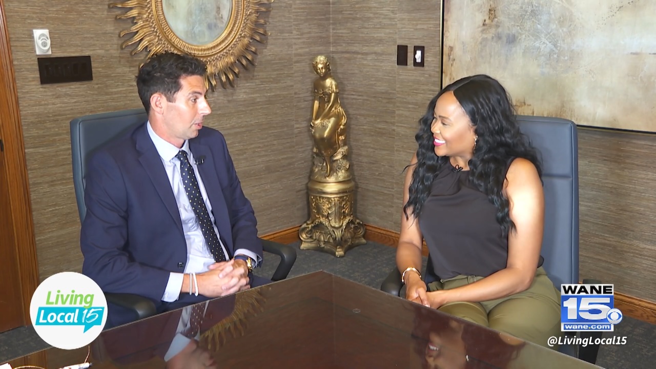 Attorney Kenny J. Sinak is interviewed by Jessica Williams on WANE's Living Local 15